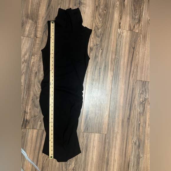 Michael Stars Macy Black Sleeveless Turtleneck Bodycon Stretch Dress Medium - Picture 14 of 15